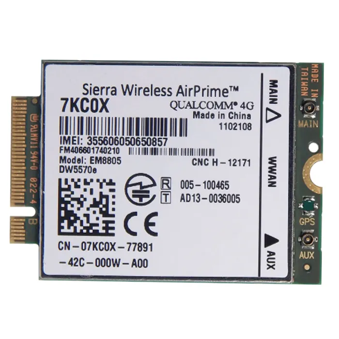 Dell 7KC0X | Sierra EM8805 4G WWAN Wi-Fi Mobile Broadband Card Refurbished - Dell refurbished available on Gotodirect