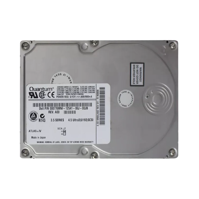 Dell 0776MW | 4.5GB 4500RPM Ultra3 SCSI 3.5-Inch Hard Drive Refurbished - Dell refurbished available on Gotodirect