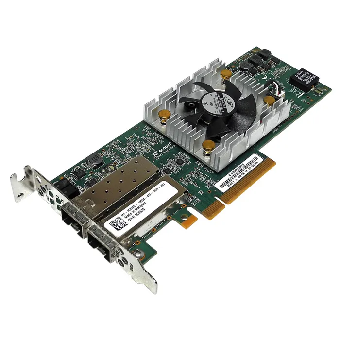 Dell QLE8262L-CU-DE | Qlogic Dual-Ports 10Gb/s SFP+ PCI Express x8 Converged Network Adapter Refurbished - Dell refurbished available on Gotodirect