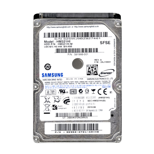 Buy HP 591966-001 | 320GB 5400RPM SATA 1.5Gb/s 8MB Cache 2.5-inch Hard Drive Refurbished - $172.16 HP 591966-001 | 320GB 5400RPM SATA 1.5Gb/s 8MB Cache 2.5-inch Hard Drive Refurbished - Hewlett-Packard (ou HP en abrégé) refurbished available on Gotodirect
