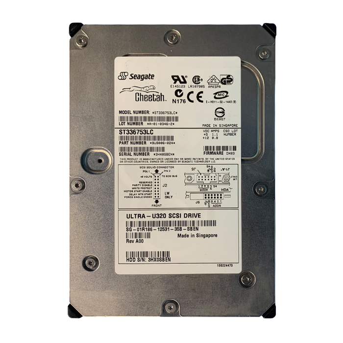 Dell 1R186 | 36GB 15000RPM Ultra320 SCSI Hot-Swappable 8MB Cache 80-Pin 3.5-Inch Hard Drive for PowerEdge Servers Refurbished - Dell refurbished available on Gotodirect