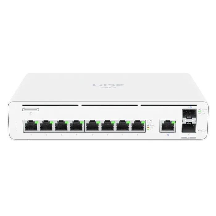 Ubiquiti UISP-CONSOLE | UISP Console 9x GbE RJ45 & 2x 10G SFP+ Ports Integrated Switch and Multi-Gigabit Ethernet Gateway Refurbished - Ubiquiti refurbished available on Gotodirect