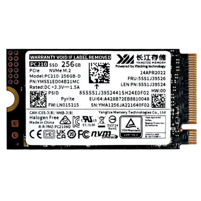 Lenovo 5SS1J39526 | PM991A 256GB PCI Express 3.0 x4 NVMe M.2 2230 Solid State Drive Refurbished - Lenovo refurbished available on Gotodirect
