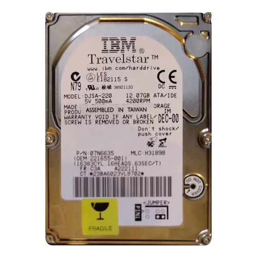 Compaq 221655-001 | 12GB 4200RPM IDE 2.5-Inch Hard Drive Refurbished -  refurbished available on Gotodirect