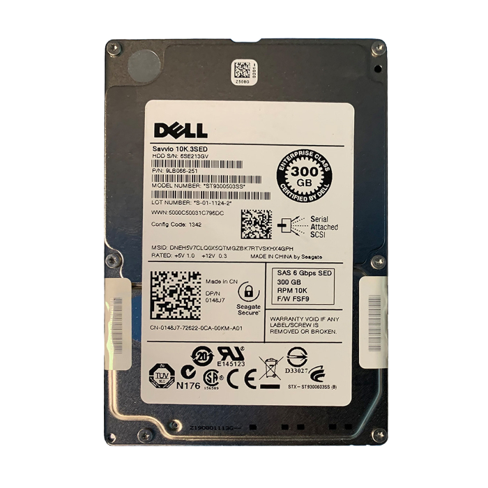 Dell 148J7 | 300GB 10000RPM SAS 6Gb/s Hot-Pluggable 16MB Cache (SED) 2.5-Inch Hard Drive for PowerEdge Server & PowerVault Storage Array Refurbished - Dell refurbished available on Gotodirect
