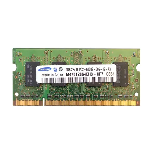 Samsung M470T2864EH3-CF7 | 1GB DDR2-800MHz PC2-6400 Non-ECC Unbuffered SODIMM CL6 2Rx16 1.8V 200-Pin Memory Module Refurbished - Samsung refurbished available on Gotodirect