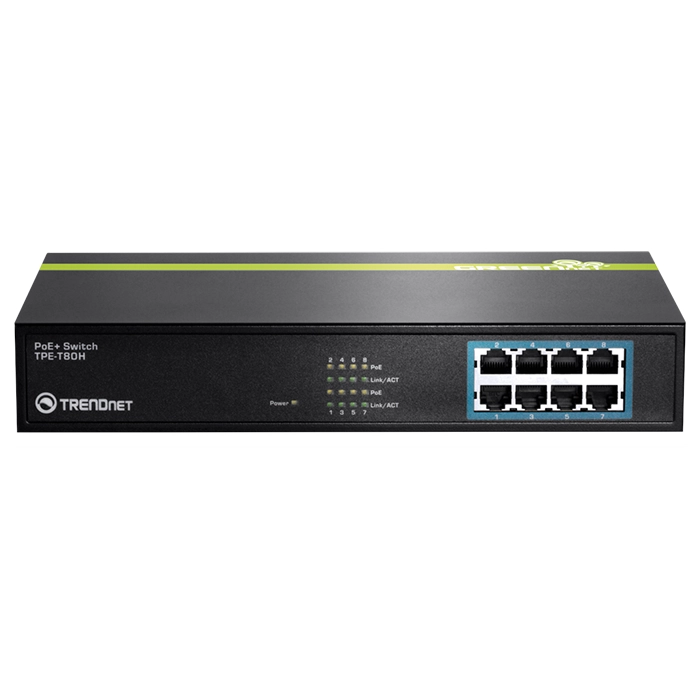 TRENDnet TPE-T80H | GREENnet 8 x RJ-45 Ports 10/100Base-T Layer 2 Unmanaged Rack-mountable Fast Ethernet Network Switch Refurbished -  refurbished available on Gotodirect