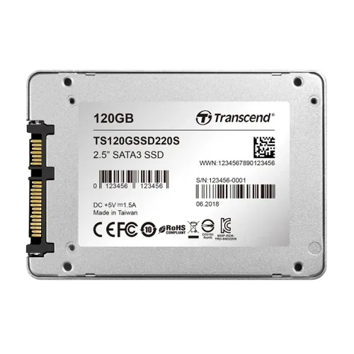 Transcend TS120GSSD220S | SSD220S 120GB Triple-Level-Cell SATA 6Gb/s 2.5-Inch Solid State Drive Refurbished -  refurbished available on Gotodirect