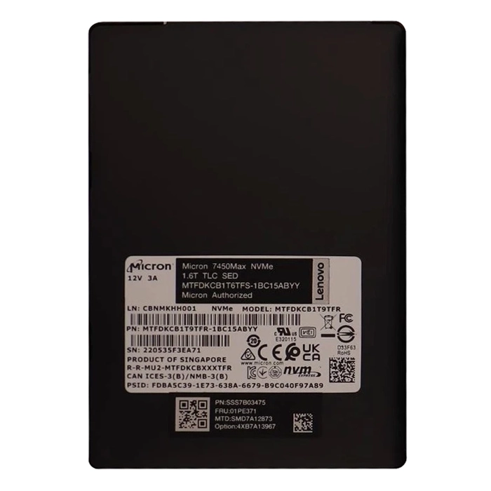Lenovo 4XB7A13967 | 1.6TB PCI Express NVMe 4.0 x4 Mixed Use Hot-Swappable U.3 2.5-Inch Solid State Drive for ThinkSystem Refurbished - Lenovo refurbished available on Gotodirect