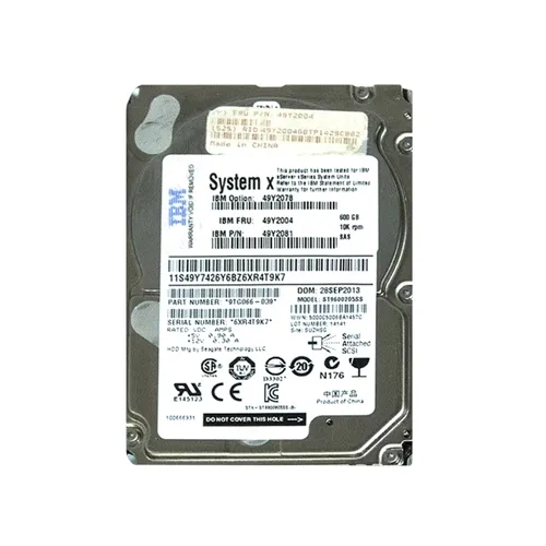 IBM 49Y2081 | 600GB 10000RPM SAS 6Gb/s 64MB Cache 2.5-Inch Hard Drive Refurbished -  refurbished available on Gotodirect
