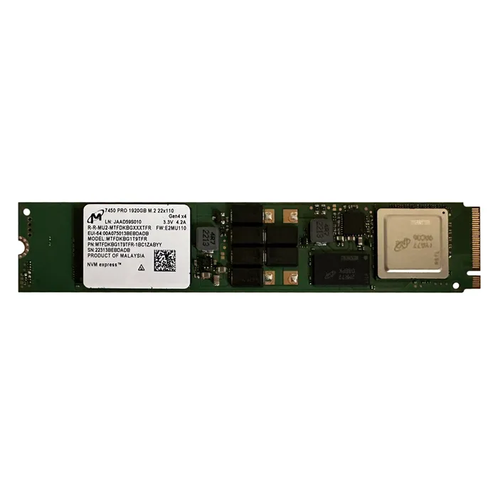 Buy Micron MTFDKBG1T9TFR-1BC1ZABYY | 7450 PRO Series 1.92TB Triple-Level Cell PCI Express NVMe 4.0 x4 3D NAND (SED TCG-opal) M.2 22110 Solid State Drive Refurbished - $1463.95 Micron MTFDKBG1T9TFR-1BC1ZABYY | 7450 PRO Series 1.92TB Triple-Level Cell PCI Express NVMe 4.0 x4 3D NAND (SED TCG-opal) M.2 22110 Solid State Drive Refurbished - refurbished available on Gotodirect