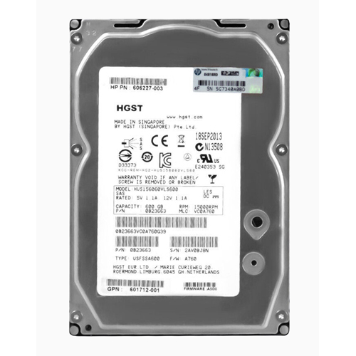 HP 606227-003 | 600GB 15000RPM SAS 6Gb/s Hot-Pluggable Dual Port LFF 3.5-inch Hard Drive for MSA Storage Array Refurbished - Hewlett-Packard (ou HP en abrégé) refurbished available on Gotodirect