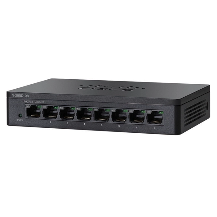 Cisco SG95D-08-SG | 95 SG95D-08 8 x 1000Base-T Layer 2 Unmanaged Gigabit Ethernet Network Switch Refurbished - Cisco Systems Inc. refurbished available on Gotodirect