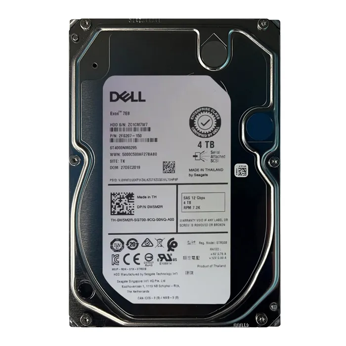 Dell W5M2R | 4TB 7200RPM SAS 12Gb/s 3.5-Inch Nearline Hard Drive Refurbished - Dell refurbished available on Gotodirect