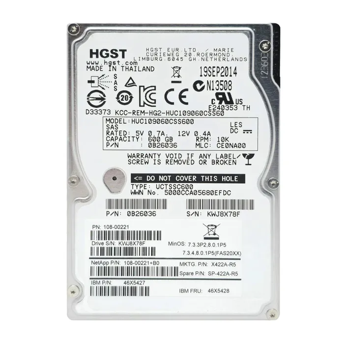 IBM 46X5427 | 600GB 10000RPM SAS 6Gb/s 64MB Cache 2.5-Inch Hard Drive Refurbished -  refurbished available on Gotodirect
