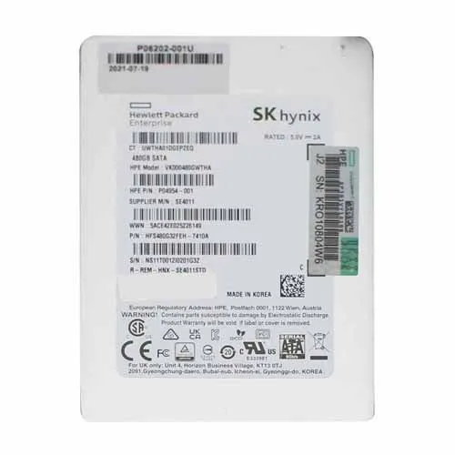 HP P04954-001 | 480GB SATA 6Gb/s Read Intensive 2.5-inch Solid State Drive Refurbished - Hewlett-Packard (ou HP en abrégé) refurbished available on Gotodirect