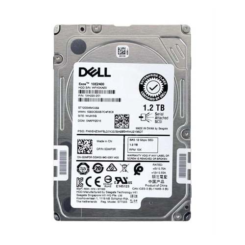 Dell DMP3R | 1.2TB 2.5-inch 12GB/s SAS 10000RPM 128MB Cache (512n) SED FIPS Hot-Pluggable Server Hard Drive for PowerEdge G14 - G16 Servers and Storage Arrays Refurbished - Dell refurbished available on Gotodirect