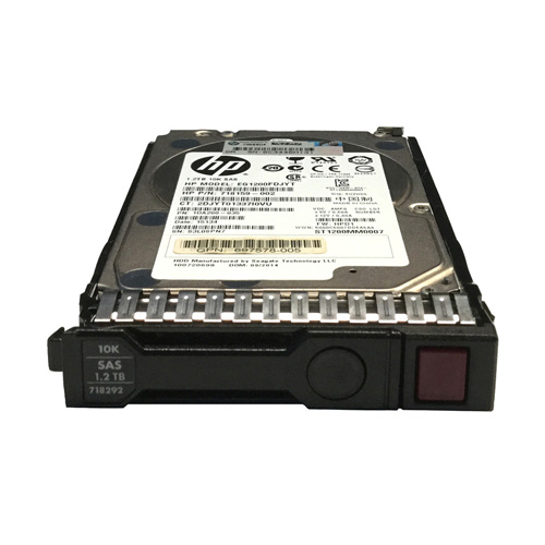 HP 718292-001 | 1.2TB 10000RPM SAS 6Gb/s 64MB Cache Hot-Pluggable SFF 2.5-inch Enterprise Hard Drive for Gen8/9 ProLiant Server Refurbished - Hewlett-Packard (ou HP en abrégé) refurbished available on Gotodirect