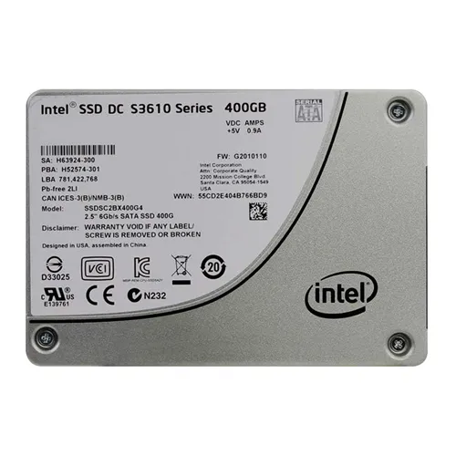 Intel SSDSC2BX400G4 | DC S3610 400GB Multi-Level Cell SATA 6Gb/s 2.5-Inch Solid State Drive Refurbished - Intel refurbished available on Gotodirect