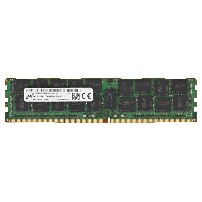 Micron MTA36ASF8G72LZ-2G9B1WL | 64GB DDR4-2933MHz ECC Registered CL21 288-Pin LRDIMM 1.2V 4Rx4 Memory Module Refurbished -  refurbished available on Gotodirect