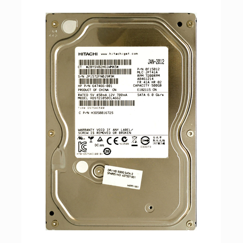 Buy HP 637327-001 | 500GB 7200RPM SATA 6Gb/s LFF 3.5-inch Hard Drive Refurbished - $150.63 HP 637327-001 | 500GB 7200RPM SATA 6Gb/s LFF 3.5-inch Hard Drive Refurbished - Hewlett-Packard (ou HP en abrégé) refurbished available on Gotodirect