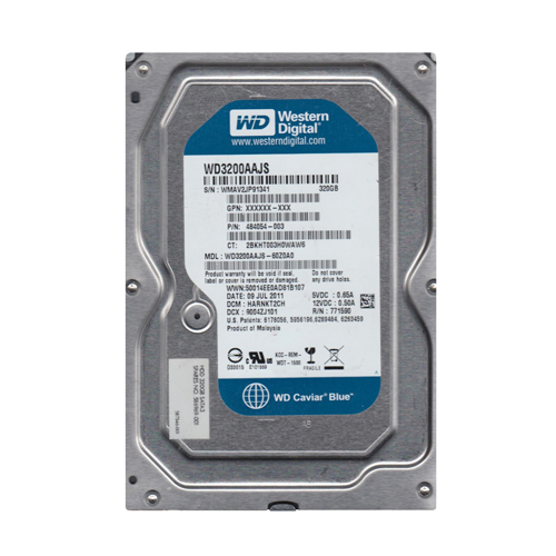 HP 587346-001 | 320GB 7200RPM SATA 3Gb/s 16MB Cache 3.5-inch Hard Drive Refurbished - Hewlett-Packard (ou HP en abrégé) refurbished available on Gotodirect