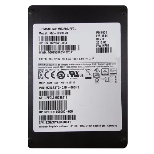 Samsung MZ-ILS3T20 | Enterprise PM1635 Series 3.2TB Multi-Level Cell SAS 12Gb/s Mixed-Use 2.5-Inch Solid State Drive Refurbished - Samsung refurbished available on Gotodirect