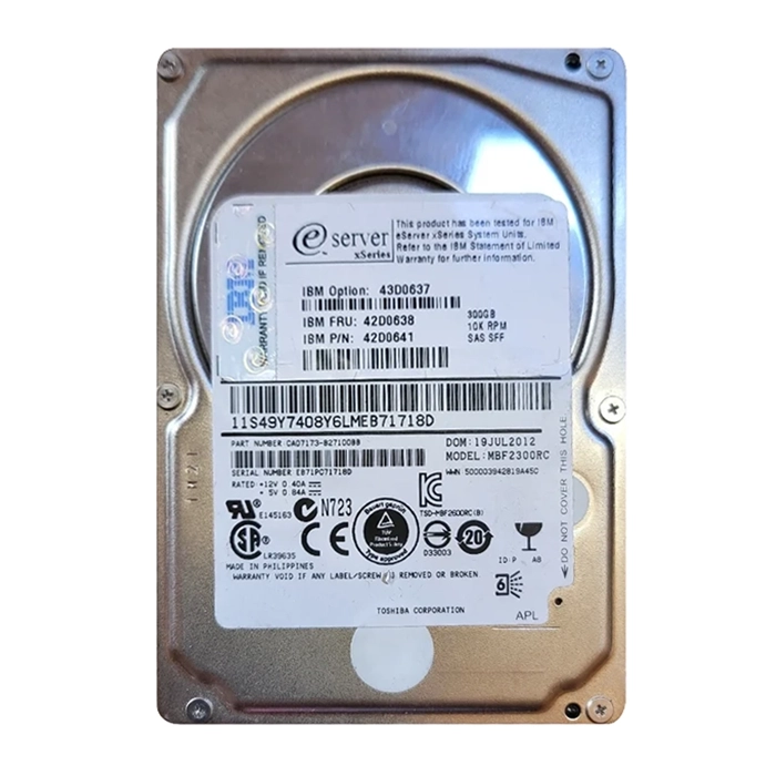 IBM 42D0641 | 300GB 10000RPM SAS 6Gb/s 64MB Cache 2.5-Inch Hard Drive Refurbished -  refurbished available on Gotodirect