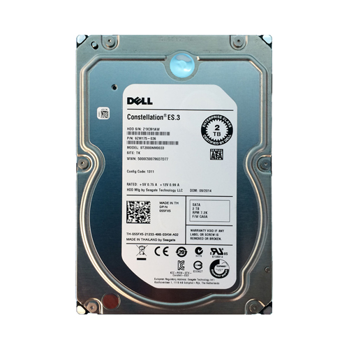 Dell 55FX5 | 2TB 7200RPM SATA 6Gb/s Hot-Pluggable 64MB Cache 3.5-Inch Hard Drive for PowerEdge Server & PowerVault Storage Array Refurbished - Dell refurbished available on Gotodirect