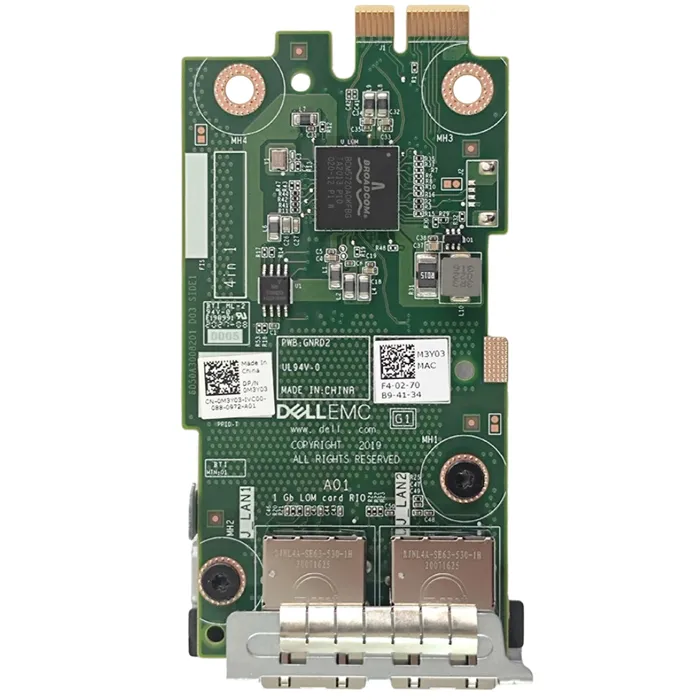 Dell 0M3Y03 | Broadcom 5720 2-Ports 1000Base-T RJ-45 LOM Network Port Card Refurbished - Dell refurbished available on Gotodirect