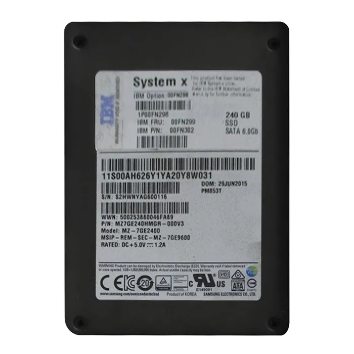 Lenovo 00FN298 | 240GB Multi-Level Cell SATA 6Gb/s Hot Swappable 2.5-Inch Solid State Drive Refurbished - Lenovo refurbished available on Gotodirect