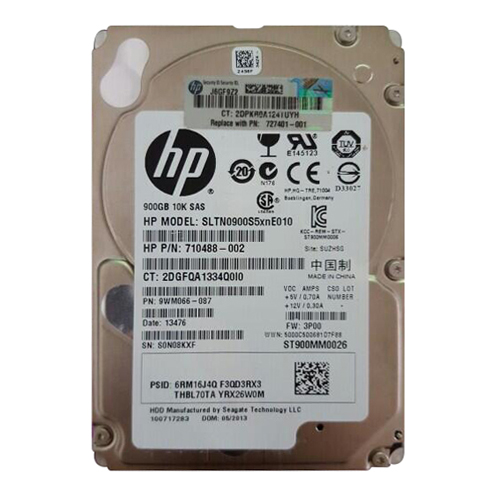 Buy HP 710488-002 | 900GB 10000RPM SAS 6Gb/s 16MB Cache 2.5-Inch Enterprise Hard Drive Refurbished - $212.56 HP 710488-002 | 900GB 10000RPM SAS 6Gb/s 16MB Cache 2.5-Inch Enterprise Hard Drive Refurbished - Hewlett-Packard (ou HP en abrégé) refurbished available on Gotodirect