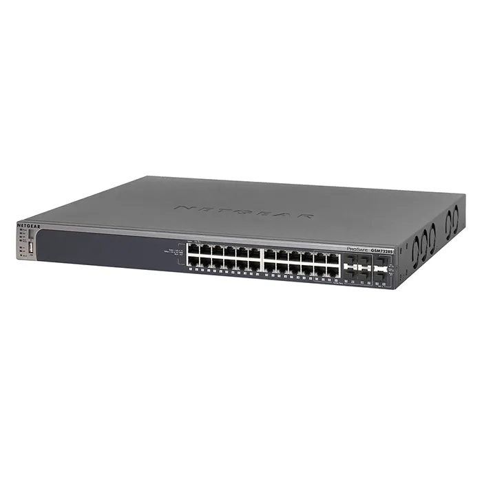 Netgear GSM7328S | ProSafe 24-Ports 10/100/1000Mbps Stackable Gigabit Layer 3 Managed Switch Refurbished - Netgear refurbished available on Gotodirect
