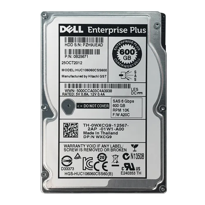 Hitachi 0B25671 | 600GB 10000RPM SAS 6Gb/s 64MB Cache 2.5-Inch Hard Drive Refurbished -  refurbished available on Gotodirect