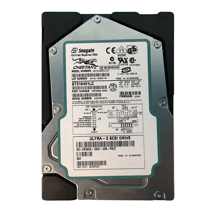 Seagate 9P2006-030 | Cheetah X15 Series 18.4GB 15000RPM Ultra160 SCSI 4MB Cache (CE) 80-Pin 3.5-Inch Hard Drive Refurbished - Seagate refurbished available on Gotodirect