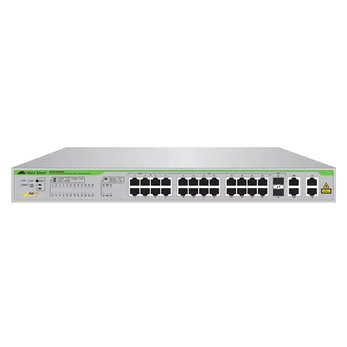 Allied Telesis AT-FS750/28PS | FS750 24 x Ports PoE 100Base-TX + 2 x Ports RJ-45 + 2 x Ports Combo SFP Layer 2 Managed Fast Ethernet Network Switch Refurbished -  refurbished available on Gotodirect