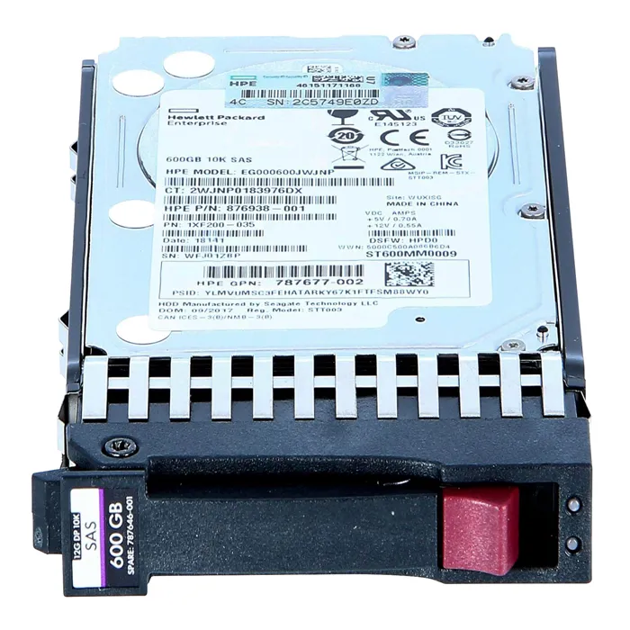 HP 787646-B21 | 600GB 10000RPM SAS 12Gb/s 2.5-Inch Internal Hard Drive Refurbished - Hewlett-Packard (ou HP en abrégé) refurbished available on Gotodirect