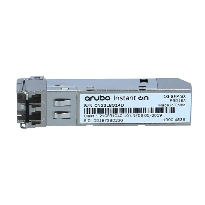HP R9D16-61001 | Aruba 1Gb/s 1000Base-SX Multi-Mode Fibre 850nm 500m Duplex LC Connector SFP (mini-GBIC) Transceiver Module Refurbished - Hewlett-Packard (ou HP en abrégé) refurbished available on Gotodirect
