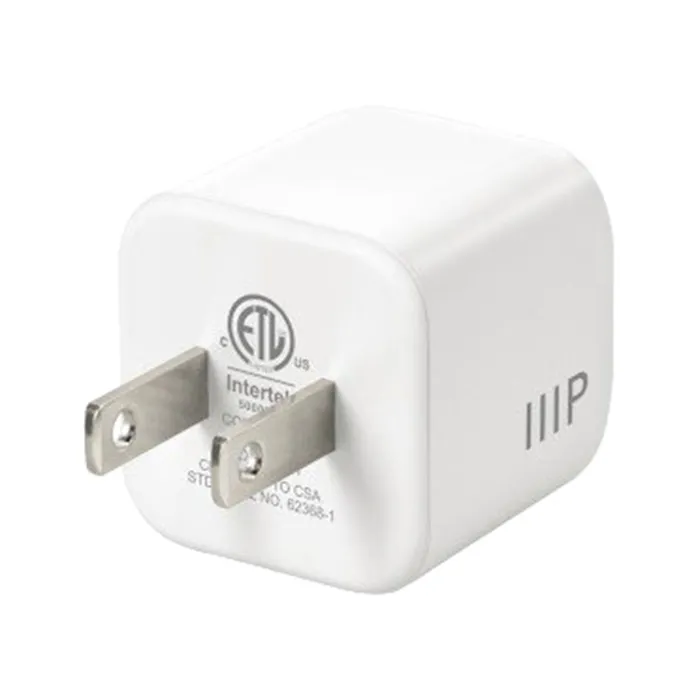 Monoprice 44907 | 35W USB-C Mini Cubic GaN Charger White Refurbished -  refurbished available on Gotodirect
