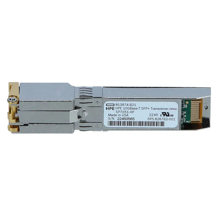 HP 826762-001 | 10Gb/s 10GBase-T Copper-Mode 30m RJ-45 Connector SFP+ Transceiver Module Refurbished - Hewlett-Packard (ou HP en abrégé) refurbished available on Gotodirect
