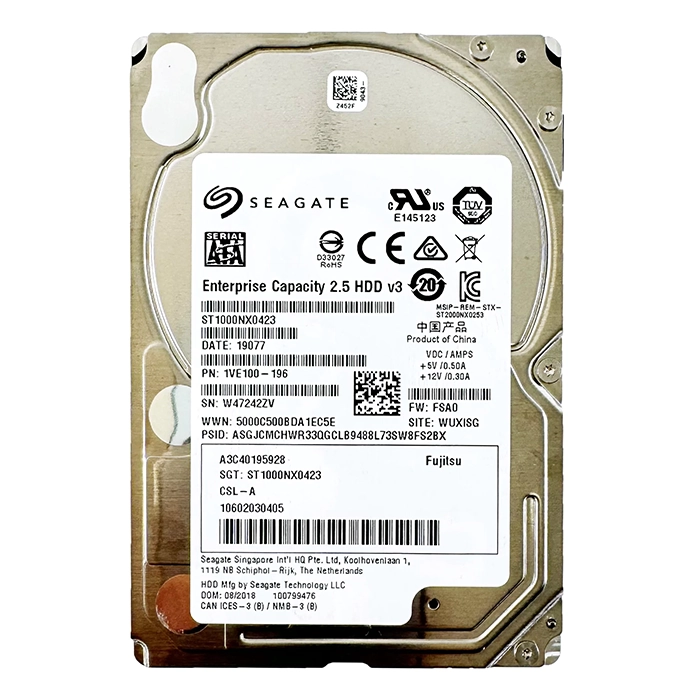 Seagate ST1000NX0423 | Enterprise Capacity V.3 1TB 7200RPM SATA 6Gb/s 128MB Cache (512n) 2.5-Inch Hard Drive Refurbished - Seagate refurbished available on Gotodirect