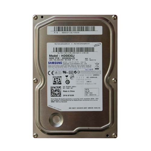 Samsung HD083GJ/D | Spinpoint F1DT 80GB 7200RPM SATA 3Gb/s 8MB Cache 3.5-Inch Hard Drive Refurbished - Samsung refurbished available on Gotodirect