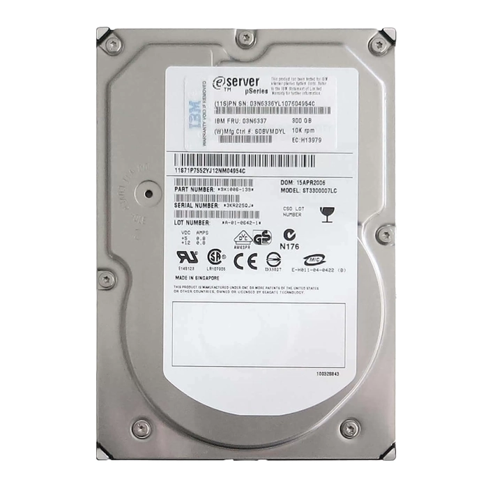 Buy IBM 03N6337 | 300GB 10000RPM Ultra320 SCSI 80-Pin 3.5-Inch Hard Drive Refurbished - $524.71 IBM 03N6337 | 300GB 10000RPM Ultra320 SCSI 80-Pin 3.5-Inch Hard Drive Refurbished - refurbished available on Gotodirect