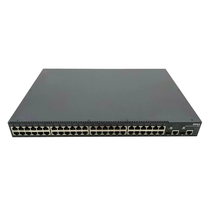Dell 0UF089 | PowerConnect 3348 48 x Ports 10/100Base-T + 2 x SFP Ports + 2 x Ports 10/100/1000 Fast Ethernet Managed Switch Refurbished - Dell refurbished available on Gotodirect
