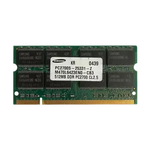 Samsung M470L6423ENO-CB3 | 512MB DDR-333MHz PC2700 Non-ECC Unbuffered SODIMM CL2.5 2Rx8 2.5V 200-Pin Memory Module Refurbished - Samsung refurbished available on Gotodirect