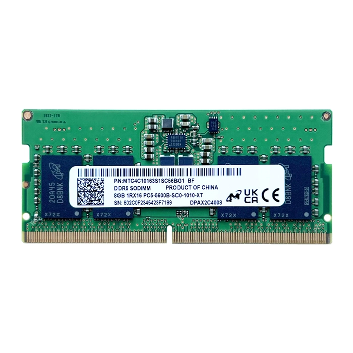 Micron MTC4C10163S1SC56BG1 | 8GB DDR5-5600MHz PC5-44800 Non-ECC Unbuffered SODIMM CL46 1Rx16 1.1V 262-Pin  Memory Module Refurbished -  refurbished available on Gotodirect
