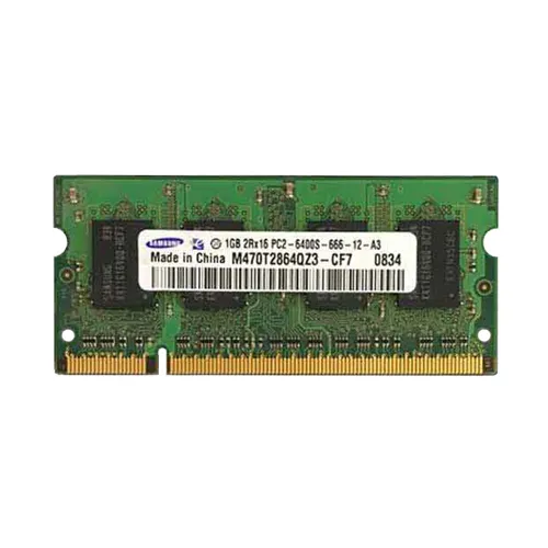 Samsung M470T2864QZ3-CE7 | 1GB DDR2-800MHz PC2-6400 Non-ECC Unbuffered SODIMM CL6 2Rx16 1.8V 200-Pin Memory Module Refurbished - Samsung refurbished available on Gotodirect