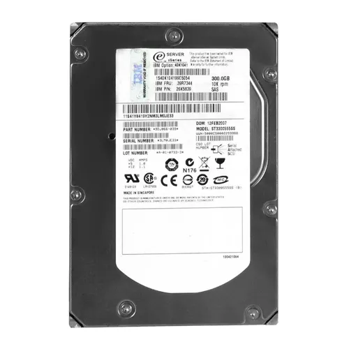 Buy IBM 39R7344 | 300GB 10000RPM SAS 3Gb/s Hot Swappable 16MB Cache 3.5-Inch Hard Drive Refurbished - $317.46 IBM 39R7344 | 300GB 10000RPM SAS 3Gb/s Hot Swappable 16MB Cache 3.5-Inch Hard Drive Refurbished - refurbished available on Gotodirect