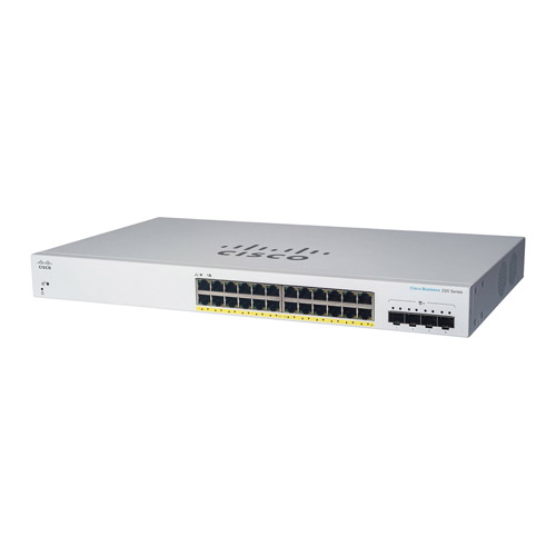 Cisco CBS220-24FP-4X-NA | Business 220 CBS220-24FP 24 x Ports 10/100/1000Base-T + 4 x SFP Ports Layer 2 Managed Gigabit Ethernet Network Switch Refurbished - Cisco Systems Inc. refurbished available on Gotodirect