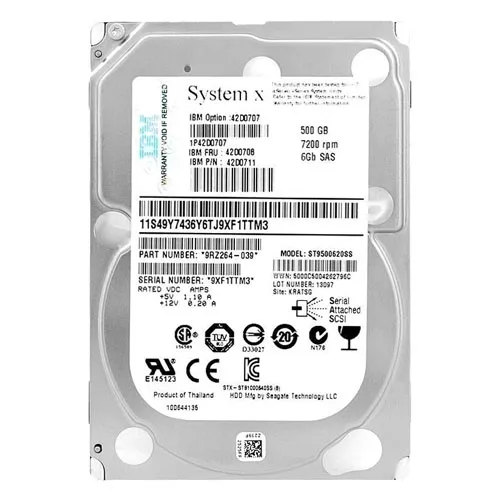 IBM 42D0711 | 500GB 2.5-inch SAS 7200RPM 6Gb/s HS Hard Drive Refurbished -  refurbished available on Gotodirect